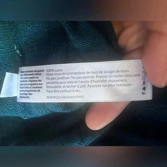 Eileen Fisher Wool Ribbed Knit Dress Size L - Picture 11 of 15